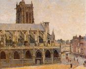 卡米耶 毕沙罗 : The Church of Saint-Jacques, Dieppe